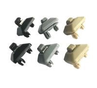 MEXWLOP Gancho de soporte Clip for visera Interior, for, A1, A3, S3, A4, S4, A5, S5, Q3, Q5, 2 uds Pieza de repuesto para parasol de coche(2pcs gray)