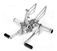 MEXWLOP GSXR 600 2000-2005 GSX-R 750 1996-2005 1000 2000-2004 SV650S SV 650 1999-2012 11 Reposapiés Estriberas Traseras Reposapiés para motocicleta(Sliver)