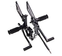 MEXWLOP GSXR 600 2000-2005 GSX-R 750 1996-2005 1000 2000-2004 SV650S SV 650 1999-2012 11 Reposapiés Estriberas Traseras Reposapiés para motocicleta(Schwarz)