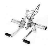 MEXWLOP GSXR 600 2000-2005 GSX-R 750 1996-2005 1000 2000-2004 SV650S SV 650 1999-2012 2011 Reposapiés Estriberas Traseras Reposapiés para motocicleta(GSXR1000 05 06 Silve)