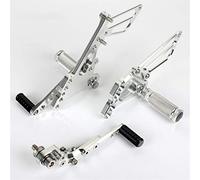 MEXWLOP GSXR 600 2000-2005 GSX-R 750 1996-2005 1000 2000-2004 SV650S SV 650 1999-2012 2011 Reposapiés Estriberas Traseras Reposapiés para motocicleta(GSXR600 750 11 Sil)