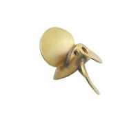 MEXWLOP Hélice de Metal 3 aspas M4, Accesorio sumergido CW CCW 35mm, for Barco a Control Remoto, portaaviones Marino, Modelo Pesca, 1 ud Hélice Marina de Alto Empuje(1PC Right Hand)