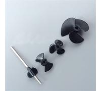 MEXWLOP Hélices de 5 uds. De 15mm/25mm/40mm, paletas 2/3 Palas con Eje 3mm/4mm/5mm, for Barcos Modelo RC, propulsor Agua pulverizada Hélice Marina de Alto Empuje(3-Blade 40mm)