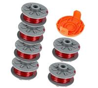 MEXWLOP Hilo de bobina for desbrozadora Gardena 5364-20, 1,6 mm x 6,1 m | Hilo de bobina for desbrozadora Gardena Turbo SmallCut 2401 con funda, for 05328-20 (6 bobinas + 1 funda).