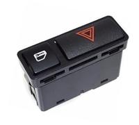 MEXWLOP Interruptor de bloqueo puertas con intermitente emergencia, for E46 E53 E85, Serie 3 323 325 328 330 M3 Z4 61318368920 Interruptor de peligro del tablero