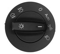 MEXWLOP Interruptor de faros delanteros de coche, control de luz antiniebla 1K0941431BM, negro, B6 2007, interruptor de luz delantera, material ABS Unidad de interruptor de faros de coche