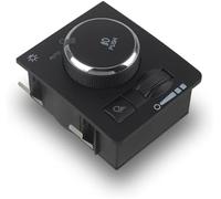 MEXWLOP Interruptor de faros delanteros for Dodge, Ram 1500, 2500 y 3500, 4602918AA/68020629AA, color negro Unidad de interruptor de faros de coche