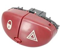 MEXWLOP Interruptor de luces emergencia, botón luz peligrosa, for Peugeot 206 207, for Citroën C2 6554L0 96403778JK Interruptor de peligro del tablero