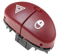 MEXWLOP Interruptor intermitente de emergencia for coche, compatible con para Peugeot 206 y 207, para Citroën C2 (6554L0) Interruptor de peligro del tablero