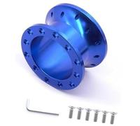 MEXWLOP Jefe del Cubo del Volante Adaptador de Cubo Rueda Tuning Coche, para Espaciador dirección Deportiva 30Mm 50Mm CNC Aluminio Racing Boss Kit(Black 50MM Blue)