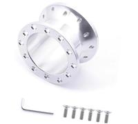MEXWLOP Jefe del Cubo del Volante Adaptador de Cubo Rueda Tuning Coche, para Espaciador dirección Deportiva 30Mm 50Mm CNC Aluminio Racing Boss Kit(Black 50MM Silver)