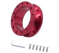 MEXWLOP Jefe del Cubo del Volante Adaptador de Cubo Rueda Tuning Coche, para Espaciador dirección Deportiva 30Mm 50Mm CNC Aluminio Racing Boss Kit(Black 30MM Red)