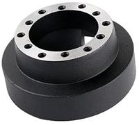 MEXWLOP Jefe del Cubo del Volante Carreras de Coches, para Volante Deportivo, Kit Boss Adaptador Cubo Aluminio, para E30 E36 E46, para BMW Serie 3 M3 328I 325I(Black For E46)