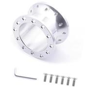 MEXWLOP Jefe del Cubo del Volante Tuning de automóviles, para Adaptador Espaciador Volante Deportivo 30 mm 50 CNC Aluminio Racing Hub Boss Kit Hubs(Black 50MM Silver)