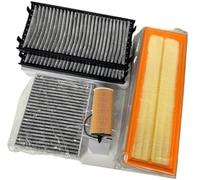 MEXWLOP Juego de 4 filtros cabina carbón activado, para X5 SDrive25d filtro de aire interior