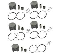 MEXWLOP Juego de 5 cojinetes de Anillo de Pasador de 38mm de pistón y 10mm, for Motosierra, 018 MS180 Kit de pistón para Motosierra
