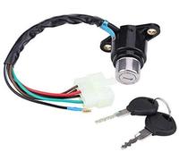MEXWLOP Juego de interruptor de llave de encendido, cerradura de interruptor de llave de encendido de motocicleta con llave desbloqueada, compatible con CB/CM 400/450 cerradura del interruptor de ence