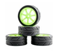 MEXWLOP Juego de Ruedas y neumáticos Grip Tires, for HSP, for HPI, 1/10 1:10 On-Road Racing Car RC 9005-6087 Neumáticos de Control Remoto de Alto Agarre(9005G-6087)