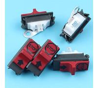 MEXWLOP Kit de 5 interruptores de parada y encendido y apagado for motosierra Husqvarna 136, 137, 141, 142, 50, 51, 55, 254, 257, 261, 262, 268, 272 y 288, repuesto 503717901 Kit de interruptor de mot