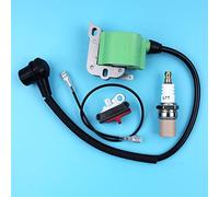MEXWLOP Kit de bujías con Interruptor de Parada y Bobina de Encendido for Motosierra Husqvarna 50 51 55 268 272 266 261 262 61 254 257 Kit de Interruptor de Motosierra