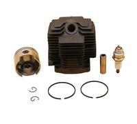 MEXWLOP Kit de bujías pistón cilindro 41,5 mm y 44 for desbrozadora TH43 TH48, repuestos Pistón del cilindro de maquinaria de jardín(TH48 44MM)
