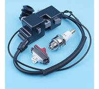MEXWLOP Kit de interruptor de encendido y apagado con módulo de bobina de encendido for motosierra Husqvarna 357XP 359 455 460, for Rancher 461 350 351 353 345 335XPT 338 Kit de interruptor de motosie