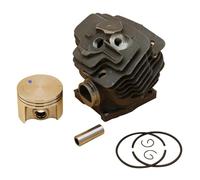 MEXWLOP Kit de pasadores anillo pistón cilindro 52 mm, piezas repuesto for motor motosierra gasolina STIHL MS382 Pistón del cilindro de maquinaria de jardín