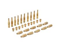 MEXWLOP Kit de piloto chorro lento 10 piezas y chorros principales carburador 20 latón, for PWK CVK PE OKO KOSO Cubierta de ajuste de ventana de coche