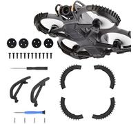 MEXWLOP Kit de protección for dji: 2 Protectores de cardán, Barras PTZ, 2 Protectores de hélice y 2 Cubiertas de Aluminio for Motor (Rojo) Protector de hélice(Schwarz)