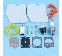 MEXWLOP Kit de puesta a punto de carburador for motosierra Husqvarna 235 236 240 240E 235E 545061801 Filtro de aire y combustible Línea de cebador Interruptor de control Kit de interruptor de motosier