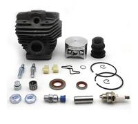 MEXWLOP Kit de sello aceite del colector admisión pistón cilindro 54 mm y 56 for STIHL, MS660 066 MS 660, repuestos for motosierra jardín Pistón del cilindro de maquinaria de jardín(54MM)