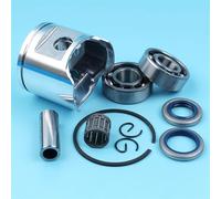 MEXWLOP Kit de Sellos de Aceite de rodamiento de Bolas de cigüeñal de Anillo de pistón de 48mm, for Husqvarna, 365 Special, for EPA, Motosierra 503691371 Kit de pistón para Motosierra