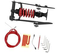 MEXWLOP Kit de suspensión Amortiguador Trasero Acero Negro/Rojo, para Scooters eléctricos M365 1S Pro1 Pro2 Mejora la conducción y Reduce los Golpes Resorte de suspensión hidráulica