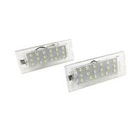 MEXWLOP Lámpara de luz matrícula número CANbus blanca intermitente for coche 18 SMD 3528, for, E53 X5 1999-2003 E83 X3 2003-2010 Módulo de luz para matrícula de coche(BLACK Pair)