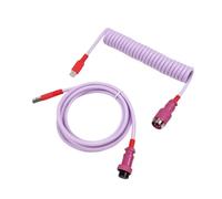 MEXWLOP LANO-Teclado mecánico en Espiral Paracord Personalizado, Cable de Resorte de Datos Tipo C, Bobina de Aviador GX16, Cable en Espiral USB C for Juegos Cable para portón Trasero(Newest 1)