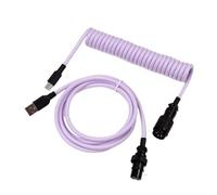 MEXWLOP LANO-Teclado mecánico en Espiral Paracord Personalizado, Cable de Resorte de Datos Tipo C, Bobina de Aviador GX16, Cable en Espiral USB C for Juegos Cable para portón Trasero(Newest 2)