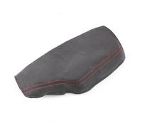 MEXWLOP LHD, for, Serie 3 F30 2013 2014 2015 2016 2017 2018, cuero de gamuza, línea roja, tapa la consola central del coche, embellecedor cubierta caja reposabrazos Funda para reposabrazos