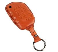 MEXWLOP Llavero de Coche de 4 Botones, for Jeep, Wrangler 2018-2023 de Cuero, for Smart, Funda Protectora de Cadena de Anillo Funda para Llave de Coche