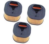 MEXWLOP Lote de 3 filtros aire for motosierra Husqvarna 372 XP y 372XP alta resistencia, n.° 503 81 80-01 Filtro de mantenimiento para cortacésped
