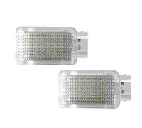 MEXWLOP Luz de matrícula, for Skoda, Octavia, Mk2 Mk3 for Fabia, for luz Interior maletero superb, lámpara for reposapiés puerta cortesía Módulo de luz para matrícula de coche(BLACK Blue 2PCS)