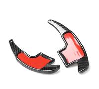 MEXWLOP Paletas de Cambio de Volante de Coche, for Ford, for Mustang, Estilo 2015 2016 2017, Fibra de Carbono Real, 2 Piezas/Juego Leva de Cambio de Marchas