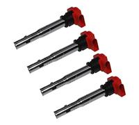 MEXWLOP Paquete de bobinas encendido for coche, 4 unidades, for VW, Jetta, Golf, Passat, CC, A4 5 6 7 8 TT Q5 R8 S4 06E905115A Reemplazo de la bobina de encendido del automóvil