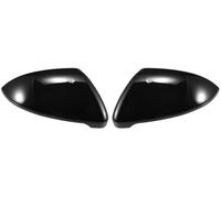 MEXWLOP Par de tapas de repuesto for espejo retrovisor de coche, lado del conductor y del pasajero, color negro brillante, for Volkswagen, Golf, MK7 E, Golf, protectores de espejo, molduras exteriores