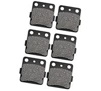 MEXWLOP Pastillas de freno delanteras y traseras motocicleta, for Hon-da ATC250 ATC200X TRX300EX TRX400EX Fourtrax Sportrax TRX250X TRX400 EX Zapatas de freno delanteras y traseras(BLACK 3 Pairs)