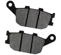 MEXWLOP Pastillas de freno delanteras y traseras motocicleta, for HON-DA VT1100C2 VT 1100 C2 1995-2005 VTX1300 VTX 1300 2003-2008 CBF 500 CBF500 2004 Zapatas de freno delanteras y traseras(BLACK Rear)