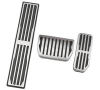 MEXWLOP Pedales de coche, for Jaguar, XE F-PACE XJL 2015-2019 AT Placa de freno antideslizante de acero inoxidable Juego de fundas para pedales de coche