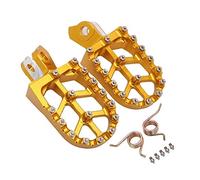 MEXWLOP Pedales de reposapiés for motocross Estriberas compatibles con RMZ250 2010-2019 RMZ450 2008-2019 RMZ 250 450 Reposapiés for motocicleta todoterreno Reposapiés para motocicleta(Gold)