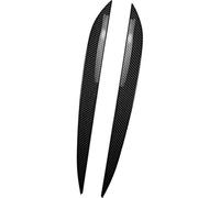MEXWLOP Pegatinas de la cubierta del ajuste tapa ojo ceja faro delantero, for VW, for Touareg, 2010-2018, con apariencia fibra carbono Párpados de faros