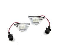 MEXWLOP Placa de matrícula número coche sin errores intermitentes for Crv Fit, JAZZ, Crosstour for Odyssey Stream Freed Logo for Insight ForHRV FRV Módulo de luz para matrícula de coche(BLACK Pair)