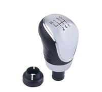 MEXWLOP Pomo de cambio de marchas MT, pomo de palanca de cambios de 5 y 6 velocidades for Focus, 2 MK2 FL MK3 MK4 MK7, Mondeo, KUGA, Galaxy, Fiesta, Pomo de palanca de cambios(Silver 6speed)